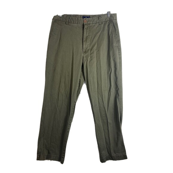 Dockers Mens Alpha Khaki Pants Green Slim Tapered 34X30 - Picture 1 of 11